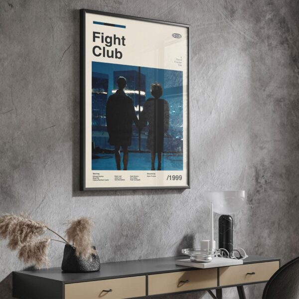 Fight Club vintage mid-century poster artwork