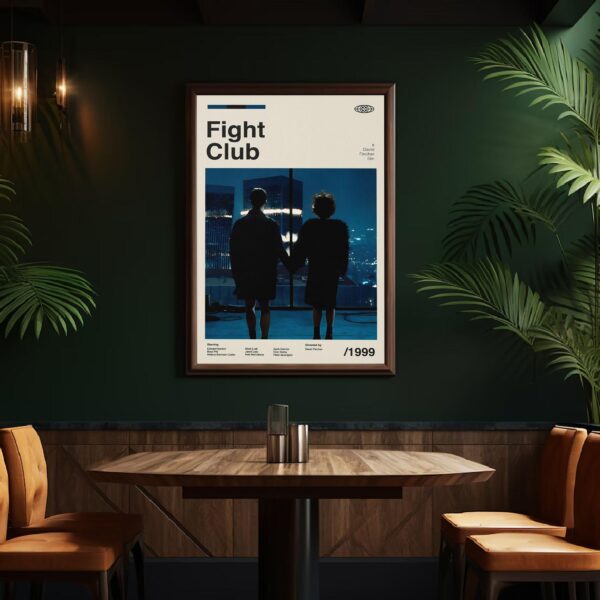 Fight Club vintage mid-century poster artwork