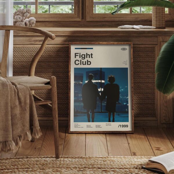 Fight Club vintage mid-century poster artwork