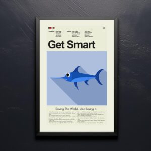 Get Smart movie poster featuring mid-century modern furniture design