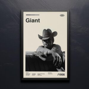 Giant Movie Poster - Mid-Century Inspired Art