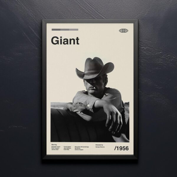 Giant Movie Poster - Mid-Century Inspired Art