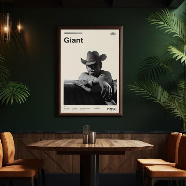 Giant Movie Poster - Mid-Century Inspired Art