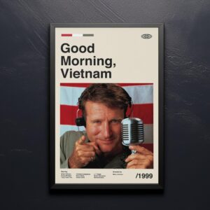 Good Morning, Vietnam mid-century poster vintage print