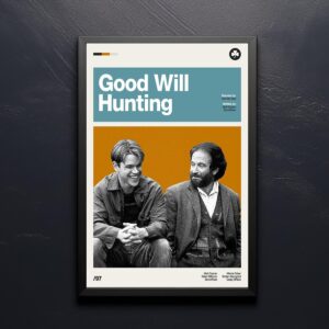 Good Will Hunting mid-century poster retro artwork