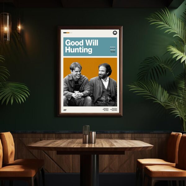 Good Will Hunting mid-century poster retro artwork