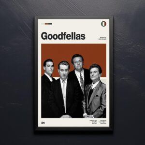 GoodFellas mid-century poster, retro artwork for film lovers