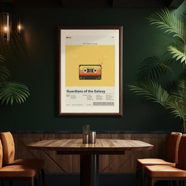 Mid-century modern Guardians of the Galaxy movie poster art