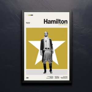 Hamilton movie poster - mid-century vintage art print