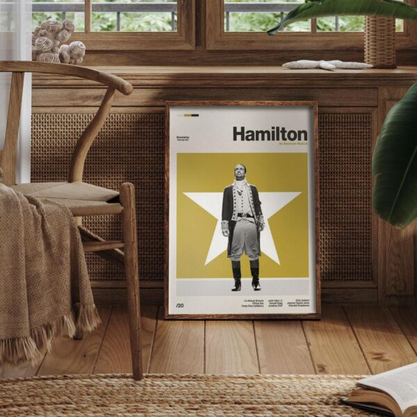 Hamilton movie poster - mid-century vintage art print