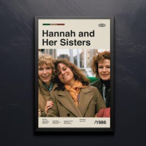 Hannah and Her Sisters mid-century poster retro artwork