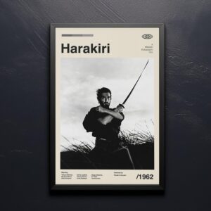 Harakiri Movie Poster - mid-century inspired artwork