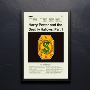Mid-century modern Harry Potter and the Deathly Hallows Part 1 movie poster