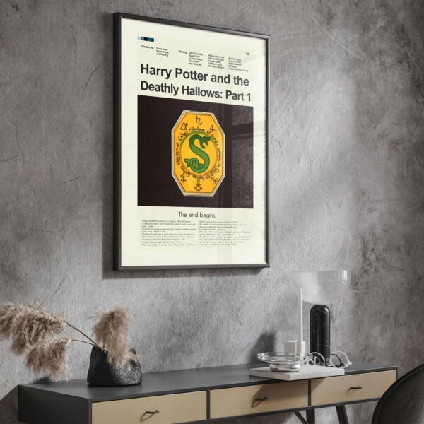 Mid-century modern Harry Potter and the Deathly Hallows Part 1 movie poster