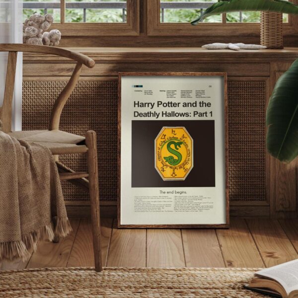 Mid-century modern Harry Potter and the Deathly Hallows Part 1 movie poster