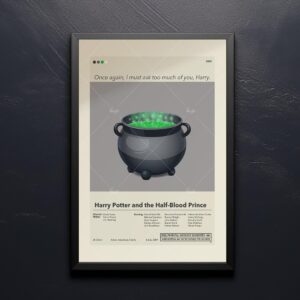 Mid-century modern Harry Potter and the Half-Blood Prince movie poster