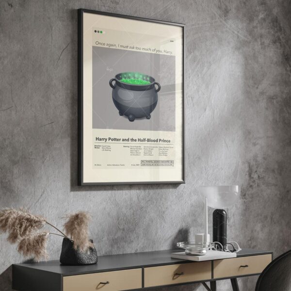 Mid-century modern Harry Potter and the Half-Blood Prince movie poster