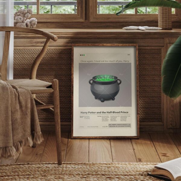 Mid-century modern Harry Potter and the Half-Blood Prince movie poster