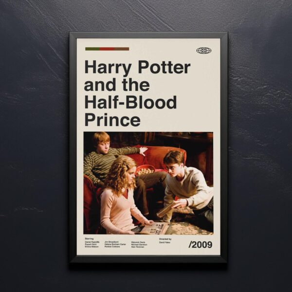 Mid-century modern Harry Potter and the Half-Blood Prince movie poster