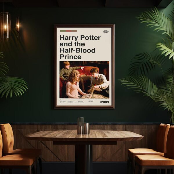 Mid-century modern Harry Potter and the Half-Blood Prince movie poster