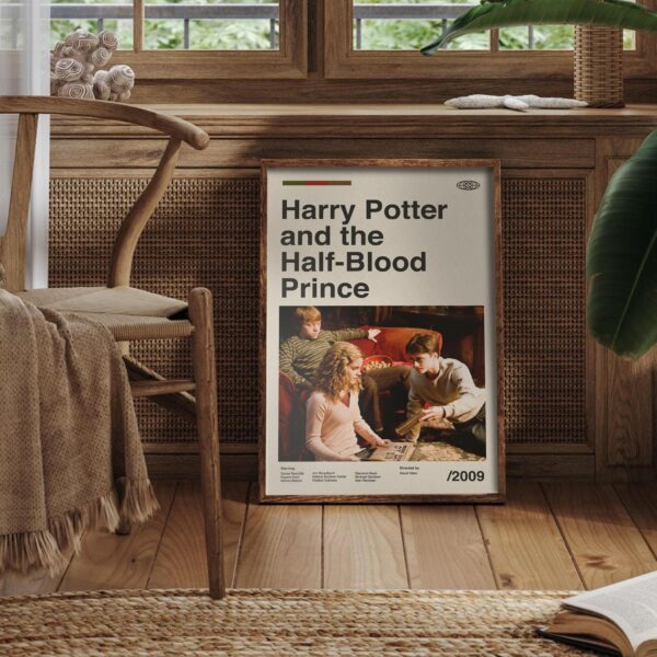 Mid-century modern Harry Potter and the Half-Blood Prince movie poster