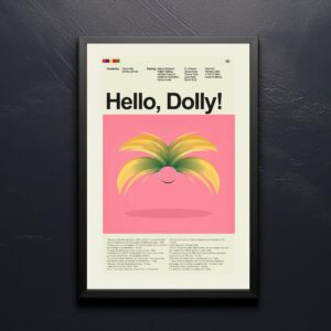 Mid-century modern poster of Hello, My Dolly Girlfriend movie artwork