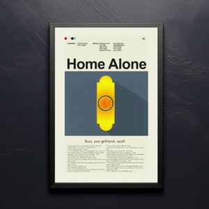 Home Alone 2 Lost in New York mid-century modern movie poster art