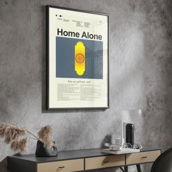 Home Alone 2 Lost in New York mid-century modern movie poster art