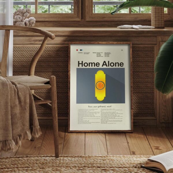 Home Alone 2 Lost in New York mid-century modern movie poster art