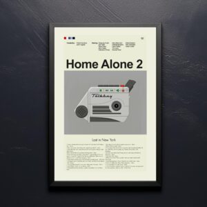 Mid-century modern style Home Alone 2 Lost in New York movie poster