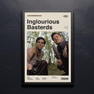 Inglourious Basterds mid-century poster artwork