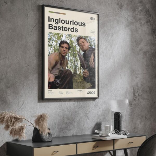 Inglourious Basterds mid-century poster artwork