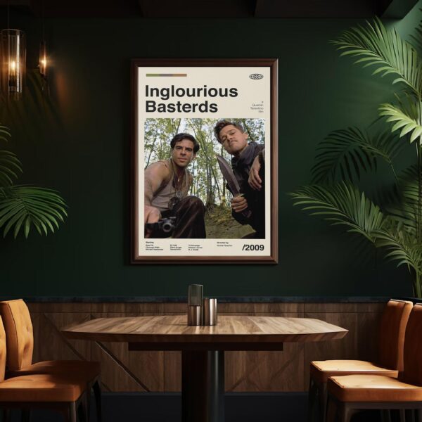 Inglourious Basterds mid-century poster artwork