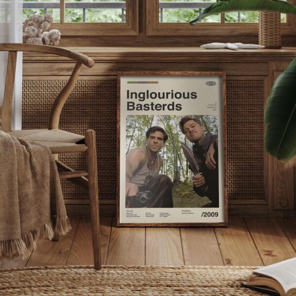 Inglourious Basterds mid-century poster artwork