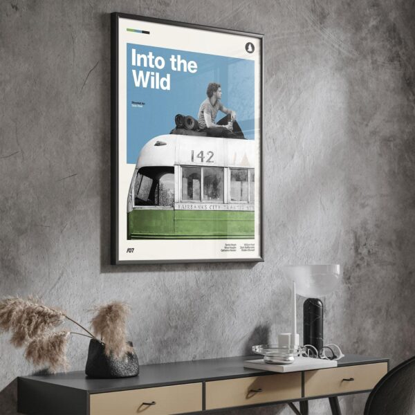 Into the Wild Movie Poster - Mid-Century Inspired Vintage Print