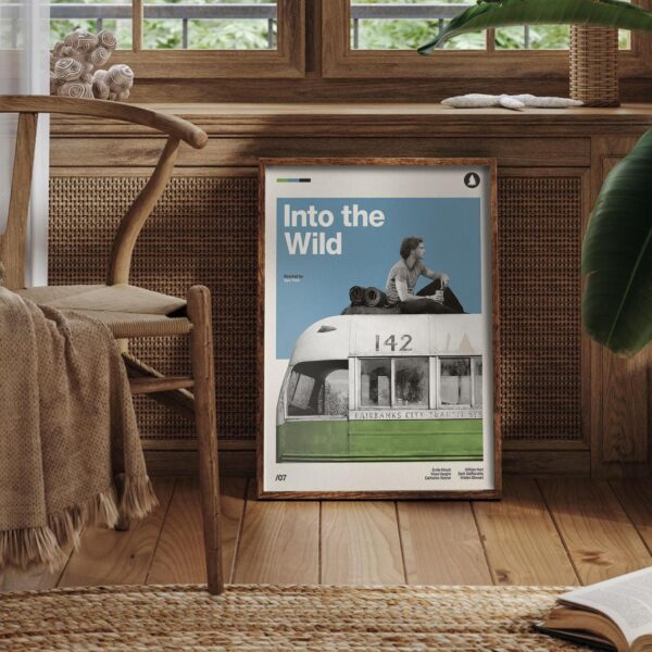 Into the Wild Movie Poster - Mid-Century Inspired Vintage Print