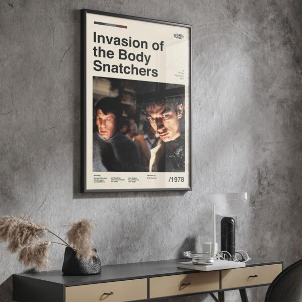 Mid-century poster for Invasion of the Body Snatchers movie