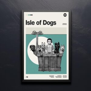 Isle of Dogs movie poster - mid-century modern artwork