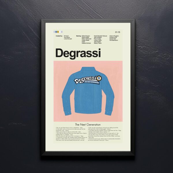 Mid-century modern style Jay and Silent Bob Do Degrassi movie poster