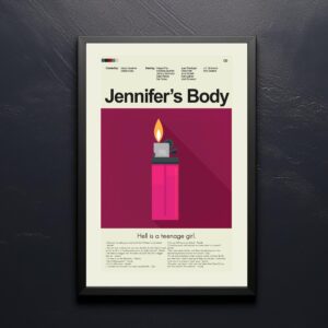 Mid-century modern Jennifer's Body movie poster artwork