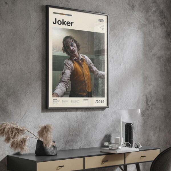 Joker Movie Poster - Mid-century poster artwork