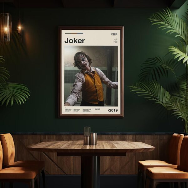 Joker Movie Poster - Mid-century poster artwork