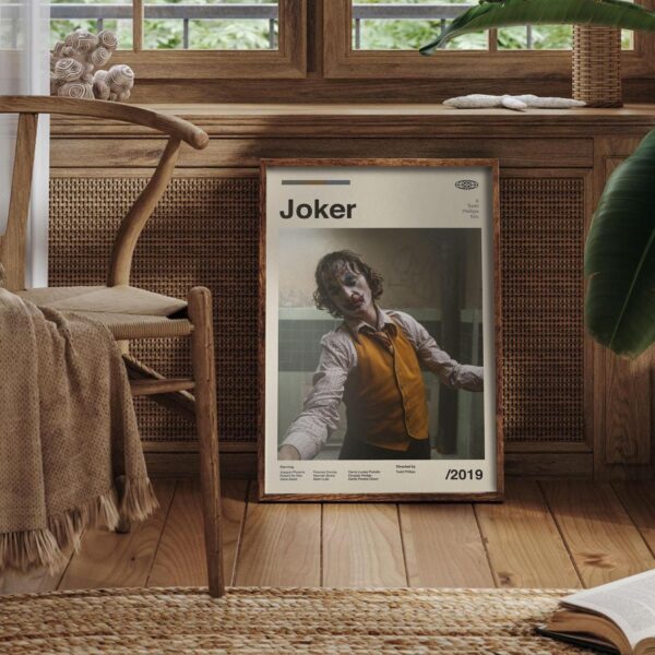 Joker Movie Poster - Mid-century poster artwork