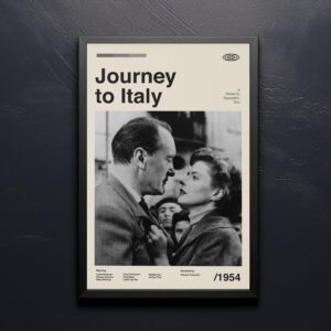 Journey to Italy movie poster mid-century poster vintage print