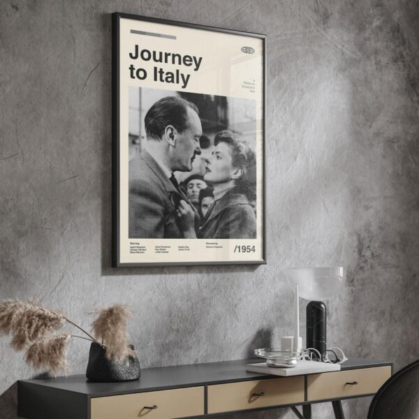 Journey to Italy movie poster mid-century poster vintage print