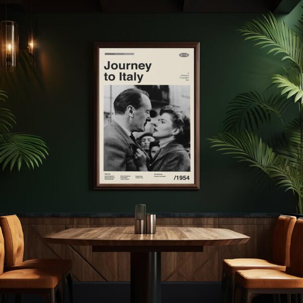 Journey to Italy movie poster mid-century poster vintage print