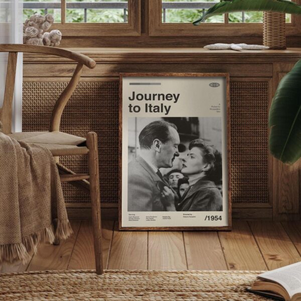 Journey to Italy movie poster mid-century poster vintage print