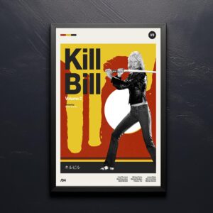 Kill Bill: Vol. 2 mid-century poster vintage print