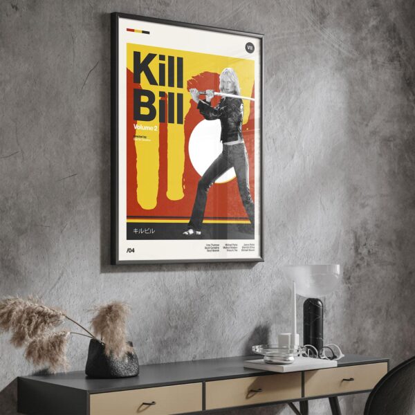 Kill Bill: Vol. 2 mid-century poster vintage print