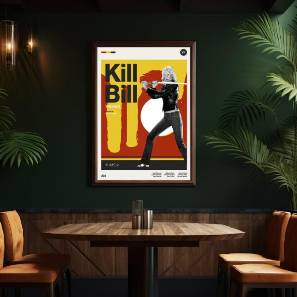 Kill Bill: Vol. 2 mid-century poster vintage print